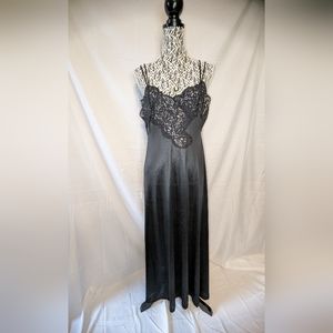 Vintage Vassarette Black Slip Gown!